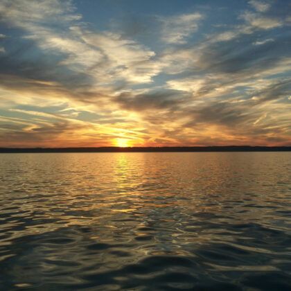 Sunset over Grand Traverse Bay