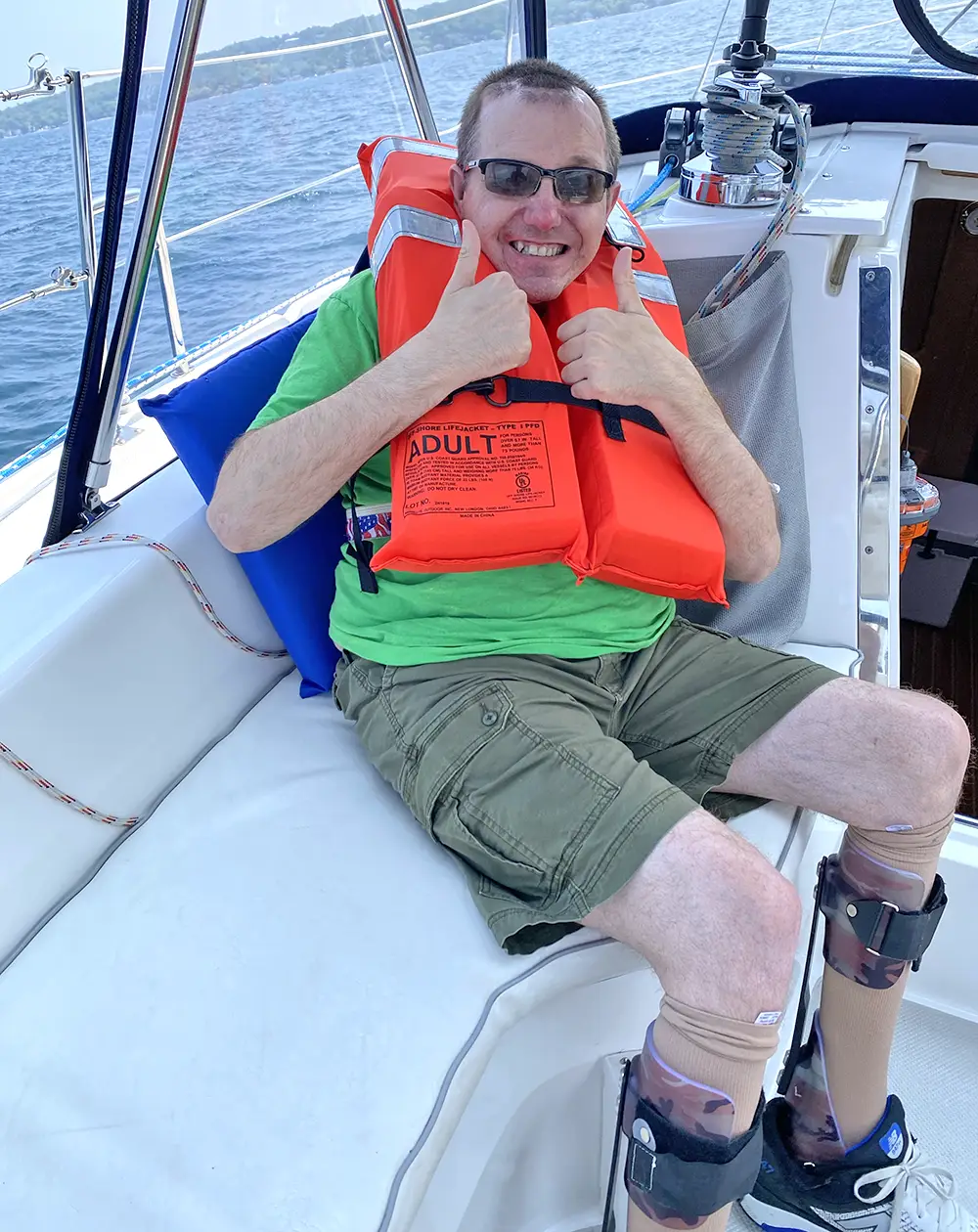 Sailing with a purpose on the lake in Grand Traverse Bay