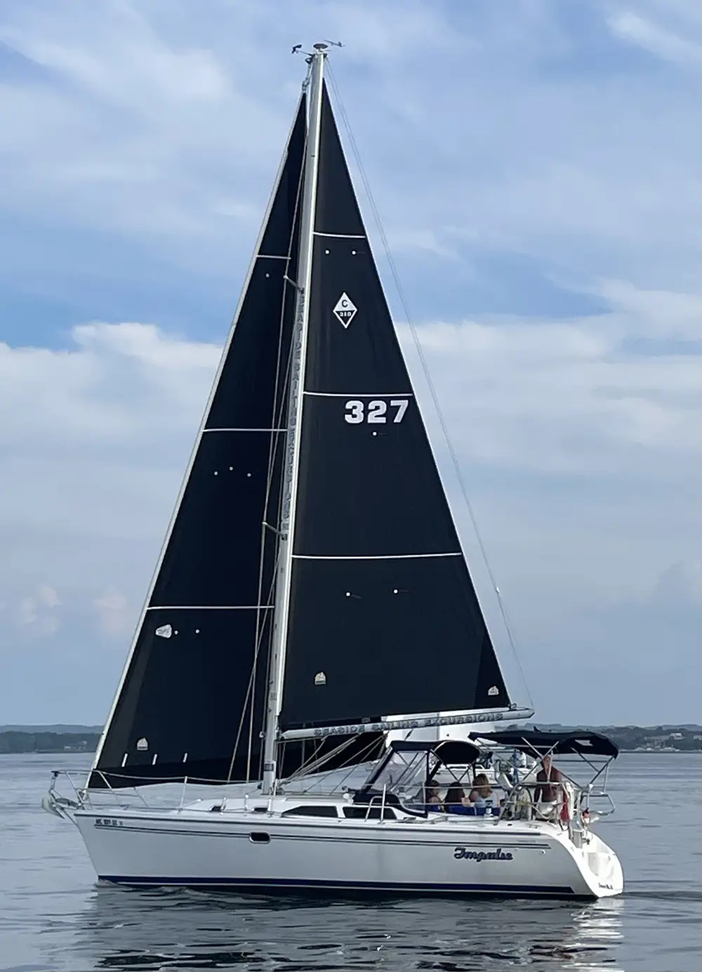 impulse_sailboat The Impulse provides amazing sailing adventures on Grand Traverse Bay in Traverse City Michigan